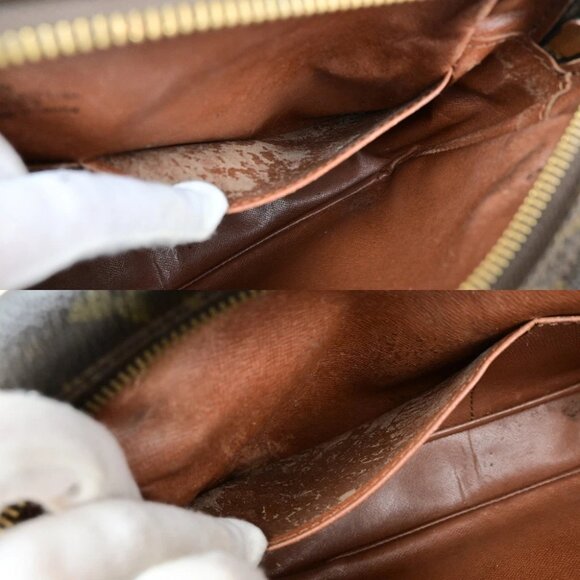 LOUIS VUITTON Compiegne 28 Clutch Hand Bag Monogram Leather Brown M51845 02YH074 - Picture 6 of 16